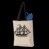 11L Canvas Tote with Contrast-Color Handles Thumbnail