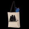 11L Canvas Tote with Contrast-Color Handles Thumbnail