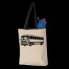 11L Canvas Tote with Contrast-Color Handles Thumbnail