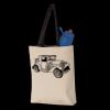 11L Canvas Tote with Contrast-Color Handles Thumbnail