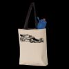 11L Canvas Tote with Contrast-Color Handles Thumbnail