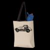 11L Canvas Tote with Contrast-Color Handles Thumbnail