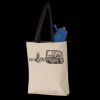 11L Canvas Tote with Contrast-Color Handles Thumbnail