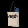 11L Canvas Tote with Contrast-Color Handles Thumbnail