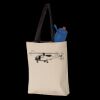 11L Canvas Tote with Contrast-Color Handles Thumbnail