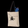 11L Canvas Tote with Contrast-Color Handles Thumbnail