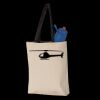 11L Canvas Tote with Contrast-Color Handles Thumbnail