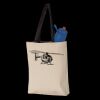 11L Canvas Tote with Contrast-Color Handles Thumbnail