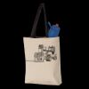11L Canvas Tote with Contrast-Color Handles Thumbnail