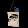 11L Canvas Tote with Contrast-Color Handles Thumbnail
