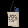 11L Canvas Tote with Contrast-Color Handles Thumbnail