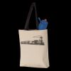 11L Canvas Tote with Contrast-Color Handles Thumbnail