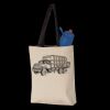 11L Canvas Tote with Contrast-Color Handles Thumbnail