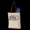 11L Canvas Tote with Contrast-Color Handles Thumbnail