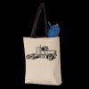 11L Canvas Tote with Contrast-Color Handles Thumbnail