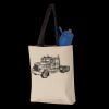 11L Canvas Tote with Contrast-Color Handles Thumbnail