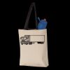 11L Canvas Tote with Contrast-Color Handles Thumbnail