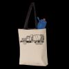 11L Canvas Tote with Contrast-Color Handles Thumbnail