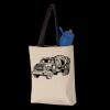 11L Canvas Tote with Contrast-Color Handles Thumbnail