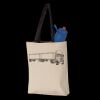 11L Canvas Tote with Contrast-Color Handles Thumbnail