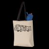 11L Canvas Tote with Contrast-Color Handles Thumbnail