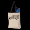 11L Canvas Tote with Contrast-Color Handles Thumbnail