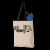 11L Canvas Tote with Contrast-Color Handles Thumbnail
