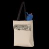11L Canvas Tote with Contrast-Color Handles Thumbnail