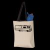 11L Canvas Tote with Contrast-Color Handles Thumbnail