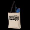 11L Canvas Tote with Contrast-Color Handles Thumbnail