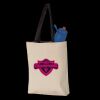 11L Canvas Tote with Contrast-Color Handles Thumbnail