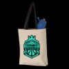 11L Canvas Tote with Contrast-Color Handles Thumbnail
