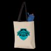 11L Canvas Tote with Contrast-Color Handles Thumbnail
