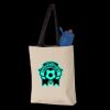 11L Canvas Tote with Contrast-Color Handles Thumbnail