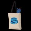 11L Canvas Tote with Contrast-Color Handles Thumbnail