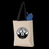 11L Canvas Tote with Contrast-Color Handles Thumbnail