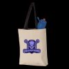 11L Canvas Tote with Contrast-Color Handles Thumbnail