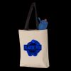 11L Canvas Tote with Contrast-Color Handles Thumbnail