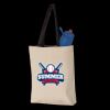 11L Canvas Tote with Contrast-Color Handles Thumbnail