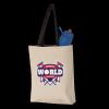 11L Canvas Tote with Contrast-Color Handles Thumbnail