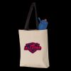 11L Canvas Tote with Contrast-Color Handles Thumbnail
