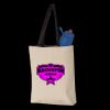 11L Canvas Tote with Contrast-Color Handles Thumbnail