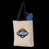 11L Canvas Tote with Contrast-Color Handles Thumbnail