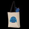 11L Canvas Tote with Contrast-Color Handles Thumbnail