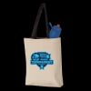 11L Canvas Tote with Contrast-Color Handles Thumbnail