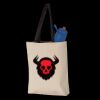 11L Canvas Tote with Contrast-Color Handles Thumbnail