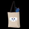 11L Canvas Tote with Contrast-Color Handles Thumbnail