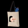 11L Canvas Tote with Contrast-Color Handles Thumbnail