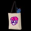 11L Canvas Tote with Contrast-Color Handles Thumbnail