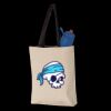 11L Canvas Tote with Contrast-Color Handles Thumbnail